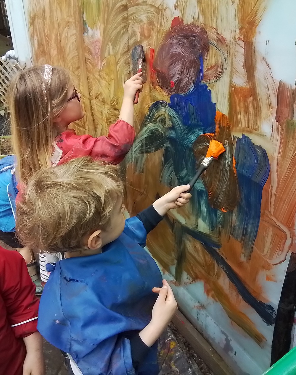 We are having fun exploring paint!